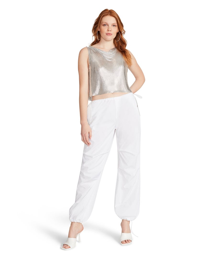 Silver Steve Madden Salina Women's Tops | PH 1074UVJ